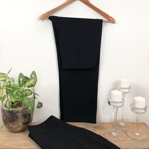 2 Eileen Fischer Wide Leg Wool Pants - Picture 1 of 2